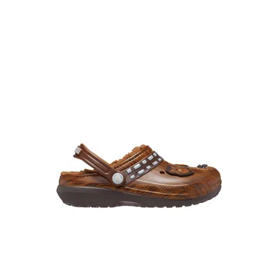 Pre-owned Crocs Star Wars X Classic Lined Clog Toddler 'chewbacca' | Brown | Infant Size 6