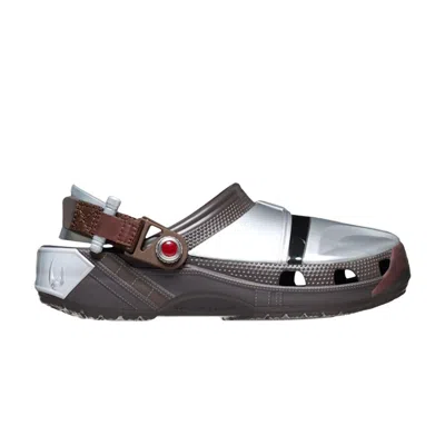 Pre-owned Crocs Star Wars X  Classic Clog 'the Mandalorian' | Silver | Men's Size 3