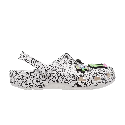 Pre-owned Crocs Steven Harrington X Classic Clog 'quickstrike - White Black'