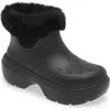 Crocs Black Stomp Boots In Black