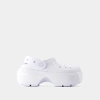 Crocs Stomp High Shine Sandals -  - Thermoplastic - White In White