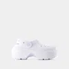 Crocs Stomp High Shine Sandals -  - Thermoplastic - White