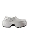Crocs Women's Stomp Platform Clogs In Gray