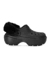 Crocs Unisex Stomp Lined Clog In Black In Black