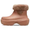 Crocs Stomp Lined Boot 'cork' In Brown