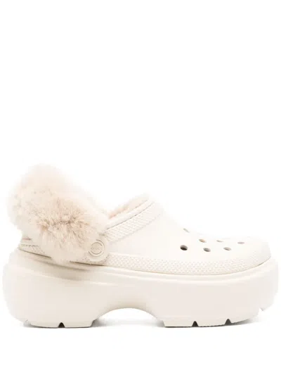 Crocs Stomp Lined Clogs In Neutrals
