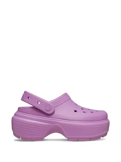 Crocs Stomp Platform Clogs In Purple