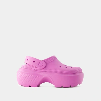Crocs Stomp Sandals -  - Thermoplastic - Pink