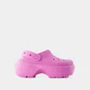 Crocs Stomp Platform Clogs In Pink
