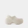 Crocs Platform-sole Clogs In White