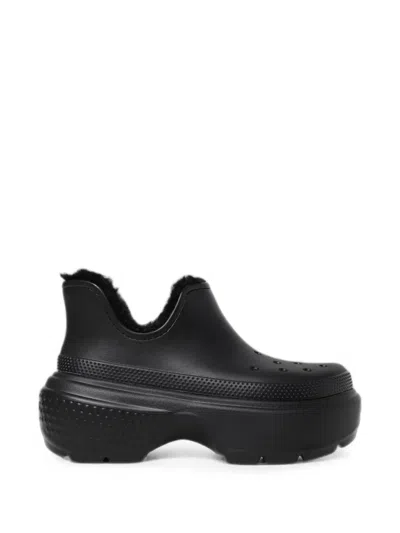 Crocs Stomp Shorty Ankle Boots In Black