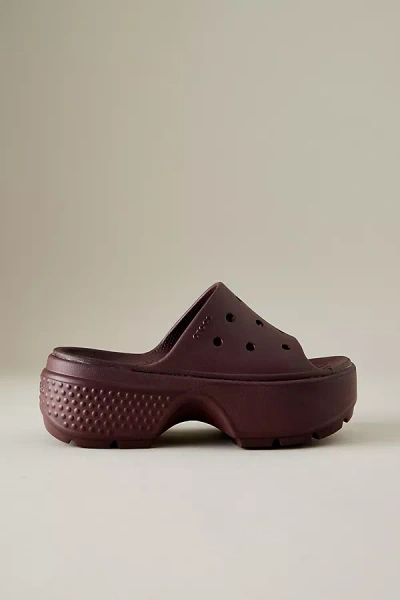Crocs Stomp Slide In Brown