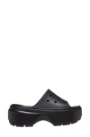 Crocs Stomp Slide Sandals In Black