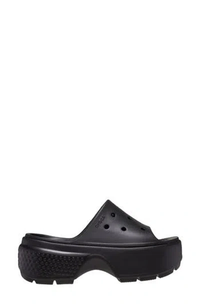 CROCS CROCS STOMP WATER RESISTANT PLATFORM SLIDE SANDAL