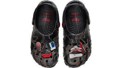 Crocs Stranger Things Classic Clog In Black