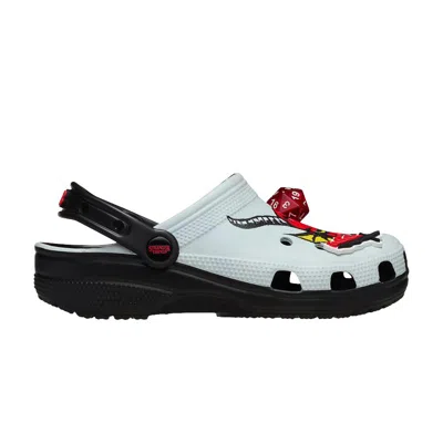 Pre-owned Crocs Stranger Things X  Classic Clog 'the 'hellfire' | White | Men's Size 4