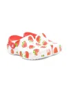 Crocs Strawberry-print Clogs In White
