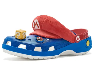 Crocs Super Mario Character Classic Clog Clog Shoes Mario: Men's 13 - Women's 15 Medium In Black