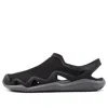Crocs Swiftwater Wave Sandal Flats 'black Grey'
