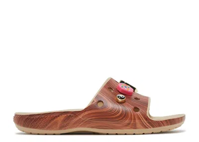 Crocs Sza X  Classic Slide 'woodgrain' In Brown