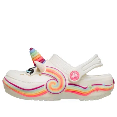 Crocs (td)  Classic Iam Unicorn Lights Clog 'chalk' In Multi