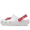 Crocs (td)  X Disney Minnie Mouse Classic Clogs 'white Red'