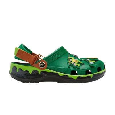 Pre-owned Crocs Teenage Mutant Ninja Turtles X  Classic Clog 'green Black' | Men's Size 13