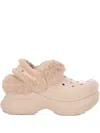 Crocs Textured Platform Slip-on In Neutral