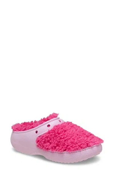 Crocs The Thing Faux Shearling Clog In Pink