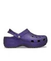 Crocs Classic Platform Glitter Sabots Femmes Dark Iris 42 In Purple