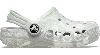 Crocs Toddler Baya Marbled Clog In White