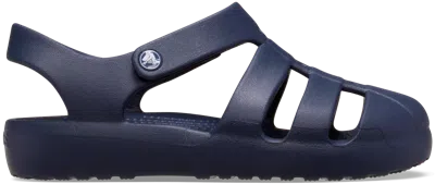 Crocs Toddler Classic Fisherman Sandal In Blue