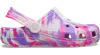 Crocs Toddler Classic Glow-in-the-dark Marbled Clog In Pink Crush/multi