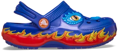 Crocs Toddler Classic Iam Dragon Lights Clog; Blue Bolt, C10
