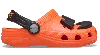 Crocs Kids' Classic Jack O' Lantern Lights Clog In Orange