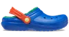 Crocs Classic Lined Sabots Enfants Blue Bolt / Multi 34 In Blue Bolt/multi