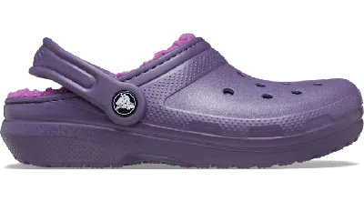 Crocs Toddler Classic Lined Clog In Purple