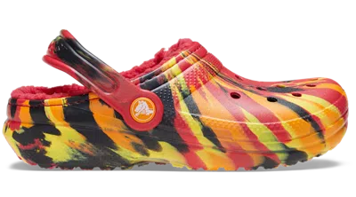 Crocs Toddler Classic Lined Marbled Clog In Multi