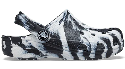 Crocs Toddler Classic Marbled Clog; Black / White, C5 In Multi