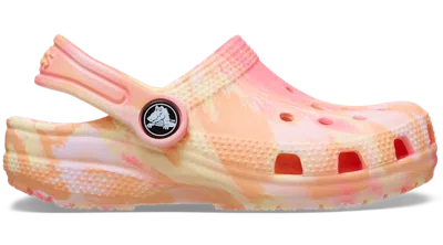 Crocs Toddler Classic Marbled Clog In Orange