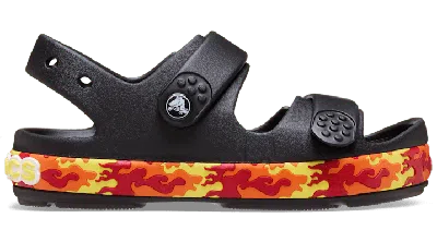 Crocs Toddler Crocband™ Cruiser Flames Sandal In Black