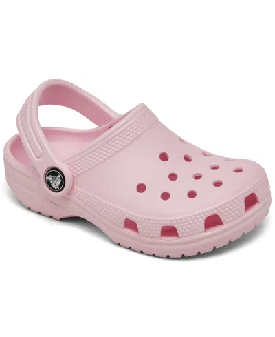 Crocs Babies' Toddler Girls Classic Clog Sandals From Finish Line In Pink Milk