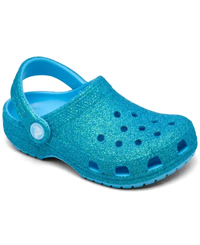 CROCS TODDLER GIRLS CLASSIC GLITTER CLOGS FROM FINISH LINE