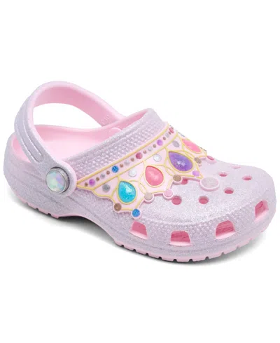 Crocs Babies' Toddler Girls I Am Princess Glitter Clogs From Finish Line In Pink