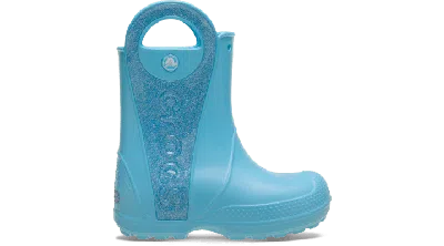 Crocs Toddler Handle It Rain Boot Glitter Mist In Tinted Glass