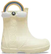 Crocs Kids' Unisex Handle It Rain Boots - Toddler In Buttercream