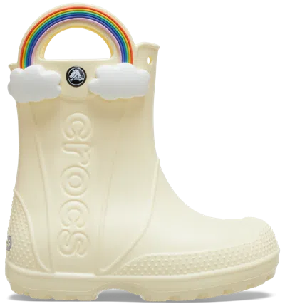 Crocs Kids' Unisex Handle It Rain Boots - Toddler In Buttercream