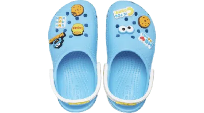 Crocs Toddlers' Cookie Monster Classic Clog In Electric Blue