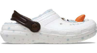 CROCS | KINDER | TODDLERS DISNEY FROZEN OLAF LINED CLASSIC  | CLOGS | PATTERNED | 25