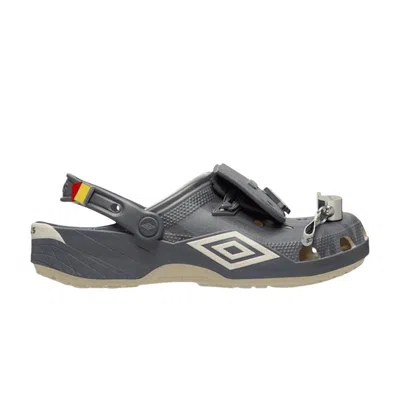 Pre-owned Crocs Umbro X  Classic Clog 'bone Slate Grey' | Cream | Men's Size 10 In White